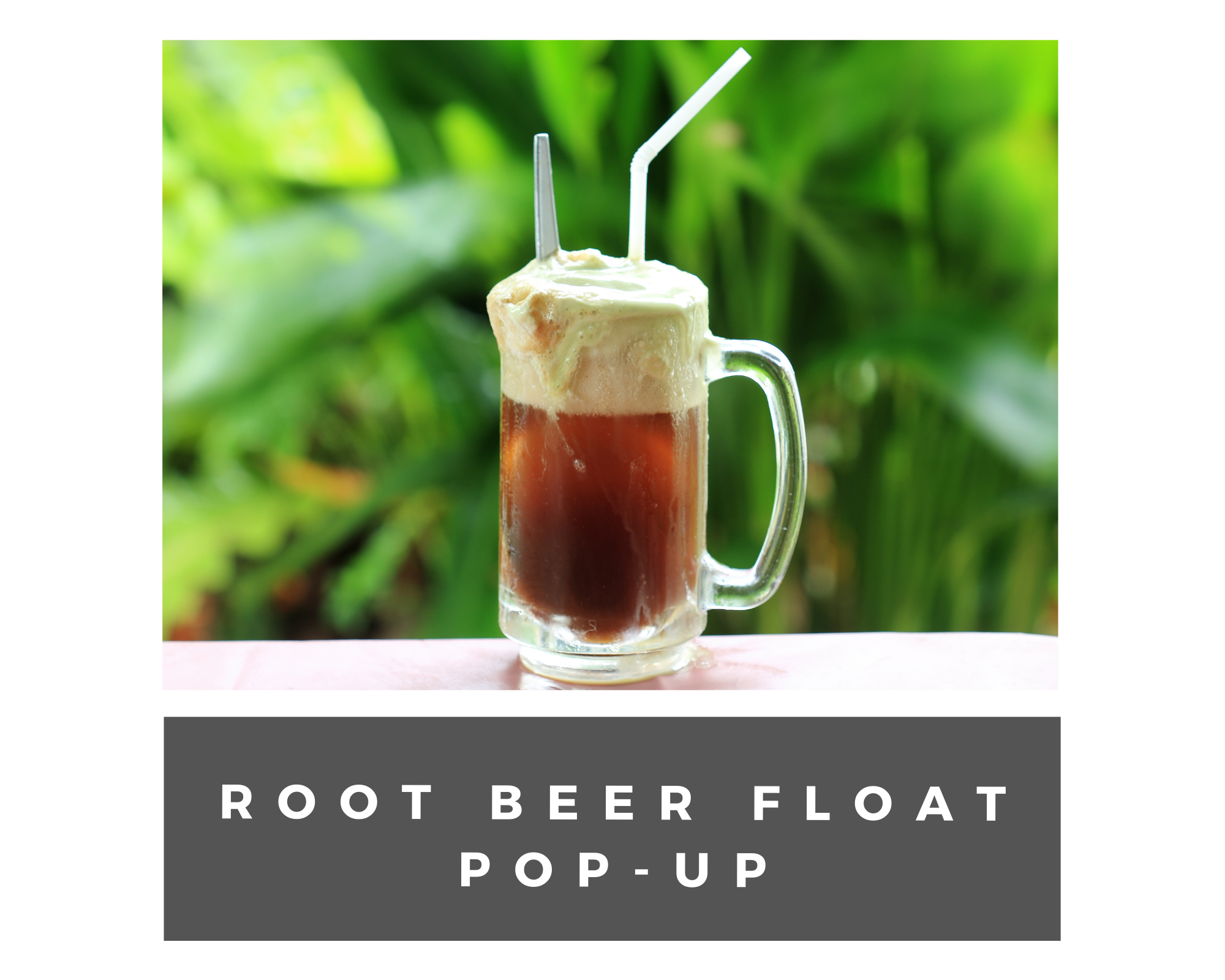 Root beer float pop up